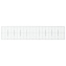 gabionkurv med cover 1000x50x200 cm galvaniseret jern
