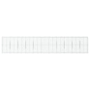 gabionkurv med cover 1100x50x200 cm galvaniseret jern