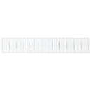 gabionkurv med cover 1200x50x200 cm galvaniseret jern