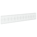 gabionkurv med cover 1200x50x200 cm galvaniseret jern