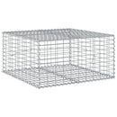 gabionkurv med cover 100x100x50 cm galvaniseret jern