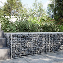 gabionkurv med cover 100x100x50 cm galvaniseret jern