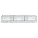 gabionkurv med cover 300x100x50 cm galvaniseret jern