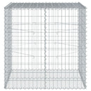 gabionkurv med cover 100x100x100 cm galvaniseret jern
