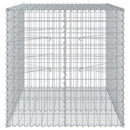 gabionkurv med cover 150x100x100 cm galvaniseret jern