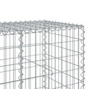 gabionkurv med cover 250x100x100 cm galvaniseret jern