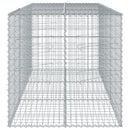 gabionkurv med cover 300x100x100 cm galvaniseret jern