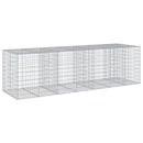 gabionkurv med cover 350x100x100 cm galvaniseret jern
