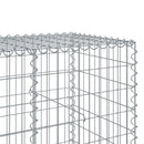 gabionkurv med cover 550x100x100 cm galvaniseret jern