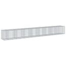 gabionkurv med cover 850x100x100 cm galvaniseret jern