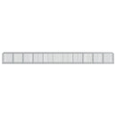 gabionkurv med cover 1100x100x100 cm galvaniseret jern