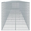 gabionkurv med cover 1100x100x100 cm galvaniseret jern