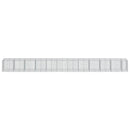 gabionkurv med cover 1150x100x100 cm galvaniseret jern