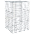gabionkurv med cover 100x100x150 cm galvaniseret jern
