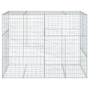 gabionkurv med cover 200x100x150 cm galvaniseret jern