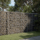gabionkurv med cover 200x100x150 cm galvaniseret jern