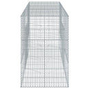 gabionkurv med cover 300x100x150 cm galvaniseret jern