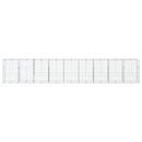 gabionkurv med cover 900x100x150 cm galvaniseret jern