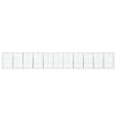 gabionkurv med cover 1100x100x150 cm galvaniseret jern