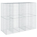 gabionkurv med cover 250x100x200cm galvaniseret jern