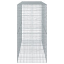 gabionkurv med cover 300x100x200 cm galvaniseret jern
