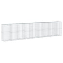 gabionkurv med cover 900x100x200 cm galvaniseret jern