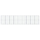 gabionkurv med cover 900x100x200 cm galvaniseret jern