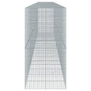 gabionkurv med cover 900x100x200 cm galvaniseret jern