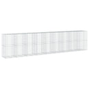 gabionkurv med cover 900x100x200 cm galvaniseret jern