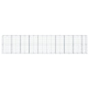 gabionkurv med cover 950x100x200 cm galvaniseret jern