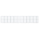 gabionkurv med cover 1150x100x200 cm galvaniseret jern