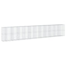 gabionkurv med cover 1150x100x200 cm galvaniseret jern