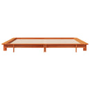 sengeramme uden madras 160x200 cm massivt fyrretræ gyldenbrun