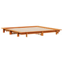 sengeramme uden madras 160x200 cm massivt fyrretræ gyldenbrun