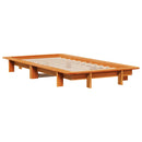 sengeramme uden madras 75x190 cm massivt fyrretræ gyldenbrun