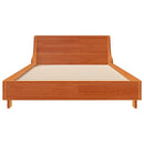 sengeramme uden madras 90x190 cm massivt fyrretræ gyldenbrun