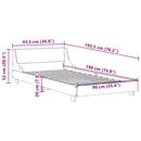 sengeramme uden madras 90x190 cm massivt fyrretræ gyldenbrun