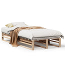 sengeramme uden madras 100x200 cm massivt fyrretræ