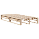 sengeramme uden madras 100x200 cm massivt fyrretræ