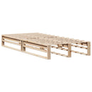 sengeramme uden madras 100x200 cm massivt fyrretræ