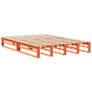 sengeramme uden madras 160x200 cm massivt fyrretræ gyldenbrun