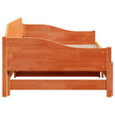 daybed med udtræk 80x200 cm massivt fyrretræ gyldenbrun