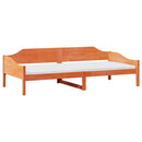 sengeramme uden madras 90x190 cm massivt fyrretræ gyldenbrun