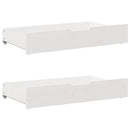 sengeskuffer 2 stk. 95x55x17 cm massivt fyrretræ hvid