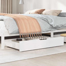 sengeskuffer 2 stk. 95x55x17 cm massivt fyrretræ hvid