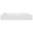 sengeskuffer 2 stk. 95x55x17 cm massivt fyrretræ hvid
