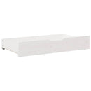 sengeskuffer 2 stk. 95x55x17 cm massivt fyrretræ hvid