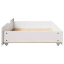 sengeskuffer 2 stk. 95x55x17 cm massivt fyrretræ hvid
