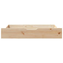 sengeskuffer med hjul 2 stk. 90x55x17 cm massivt fyrretræ