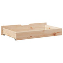 sengeskuffer med hjul 2 stk. 90x55x17 cm massivt fyrretræ